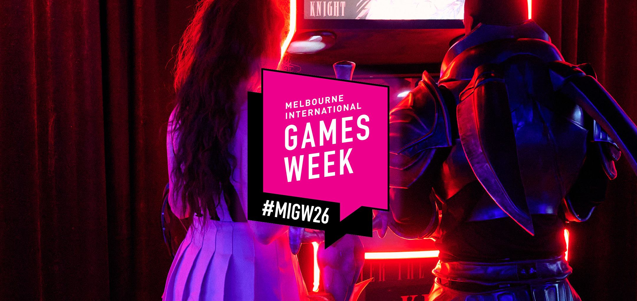 Melbourne International Games Week 2026 Logo Banner