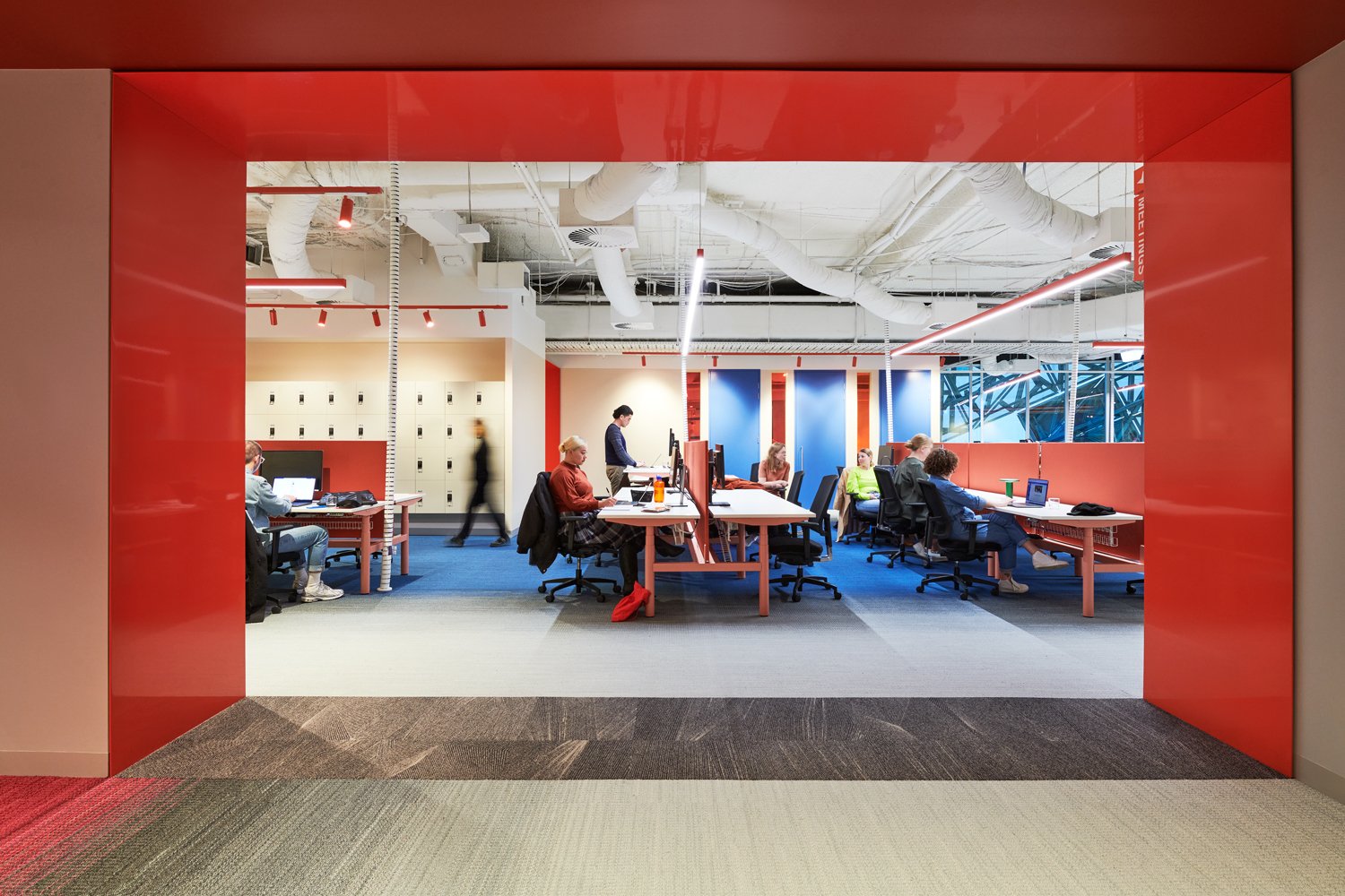 ACMI X Resident desks - ACMI X offices - photo by Nicole England