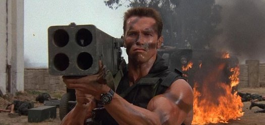 Arnold Schwarzenegger in Commando (1985)