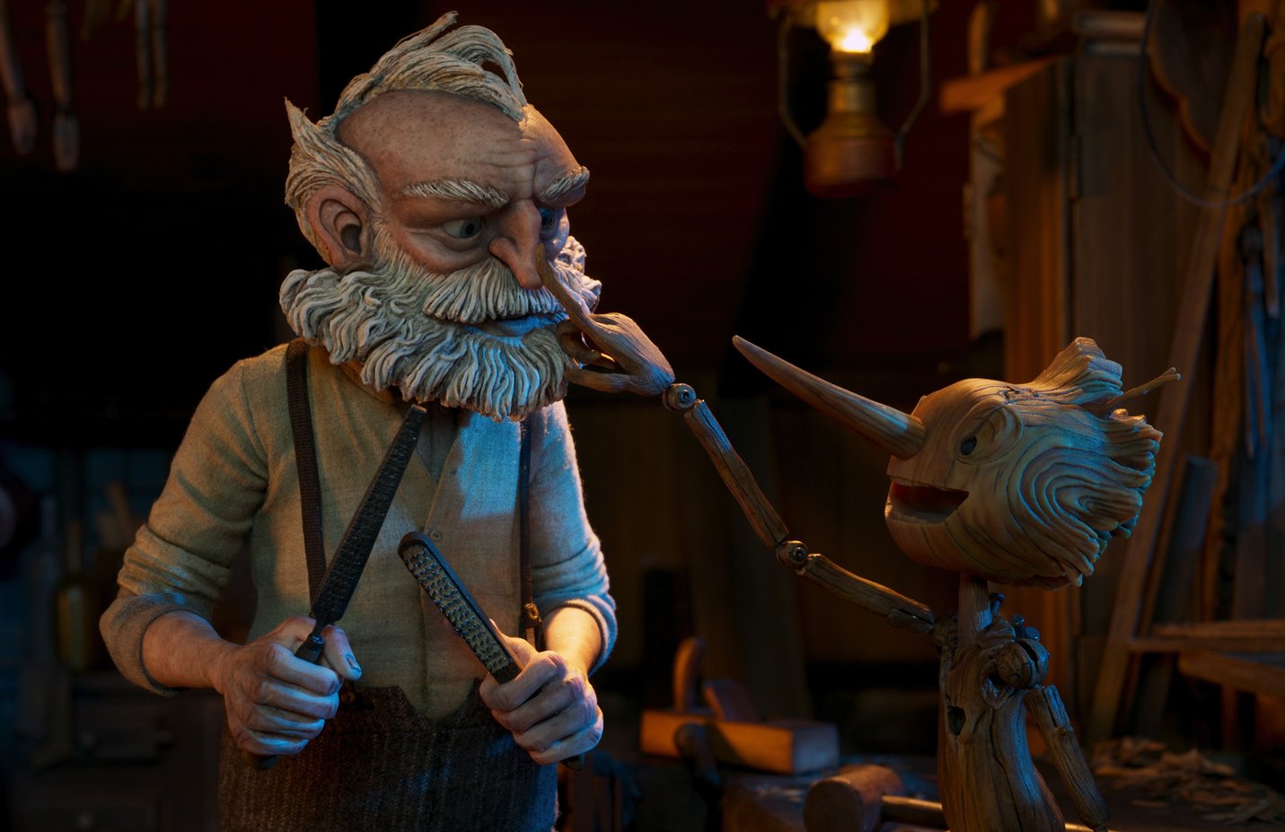 Gepetto and Pinocchio - Pinocchio (2022)