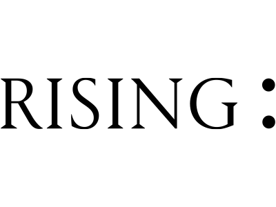RISING logo