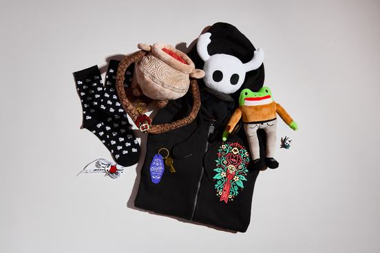 Various videogame merch items available at the ACMI Shop