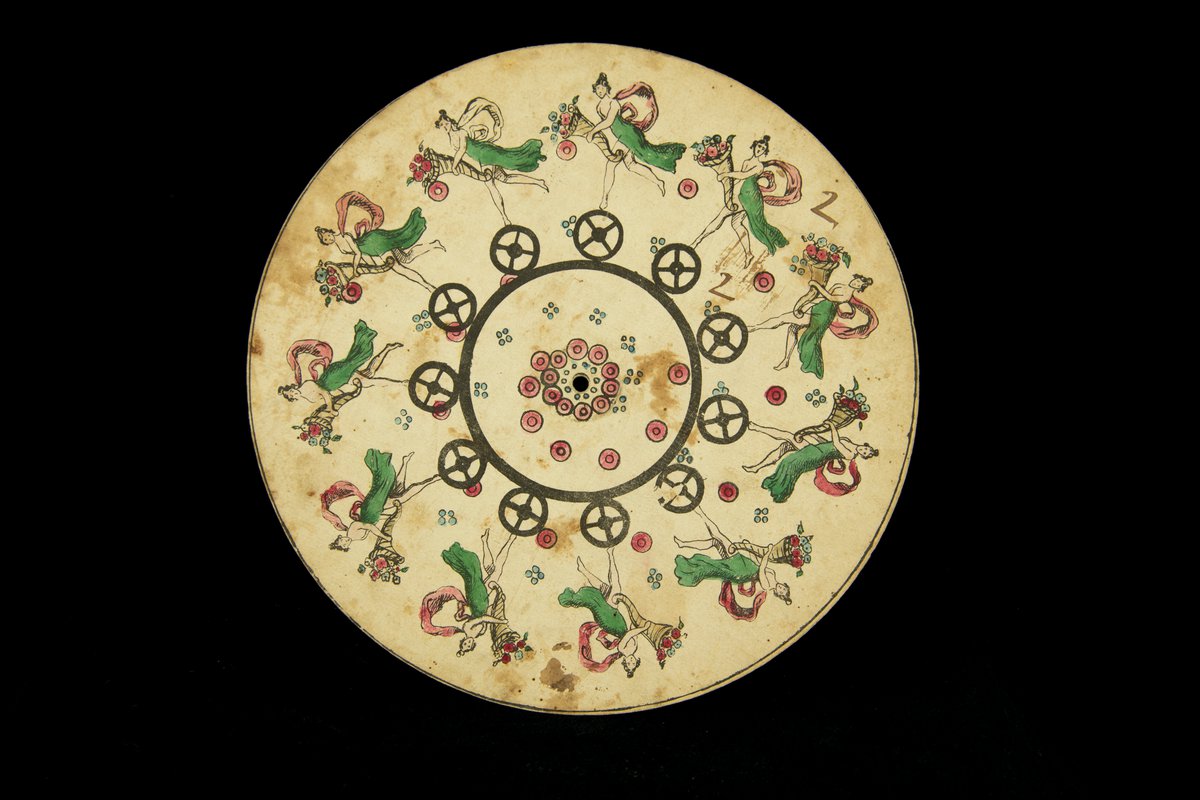 Phénakistiscope – Disque Optique Original Alph. Giroux (1833) – Motif Hélice