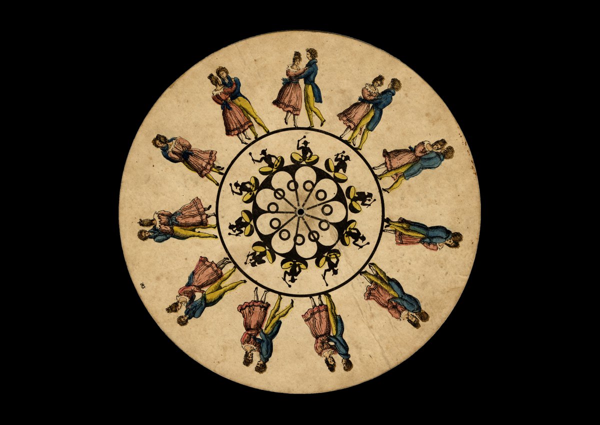 Phénakistiscope – Disque Optique Original Alph. Giroux (1833) – Motif Hélice