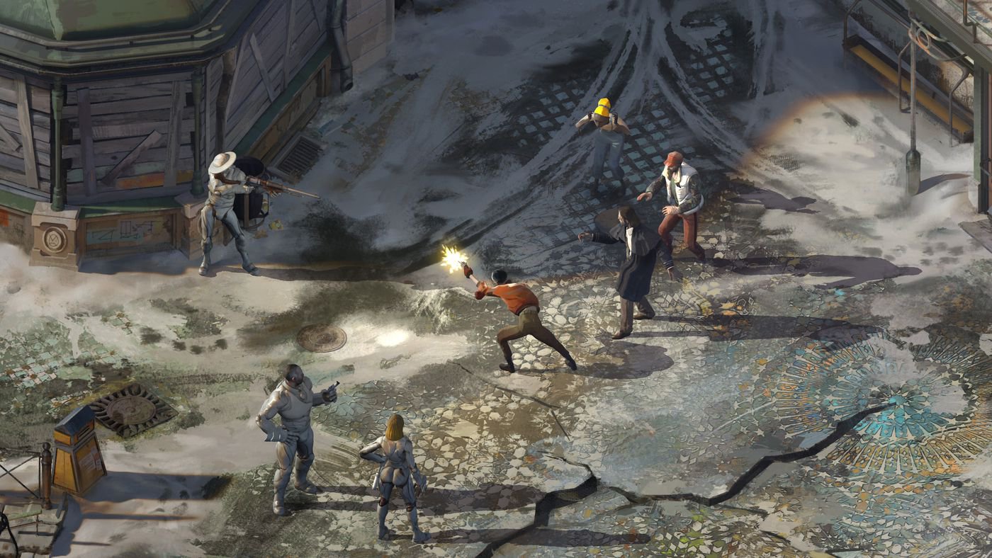 A standoff in Disco Elysium - Final Cut (2021)