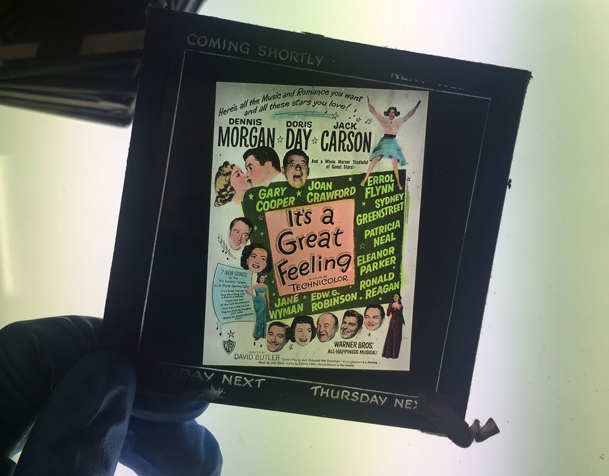 Cinema advertising slide, ‘It’s a Great Feeling’ (1949)