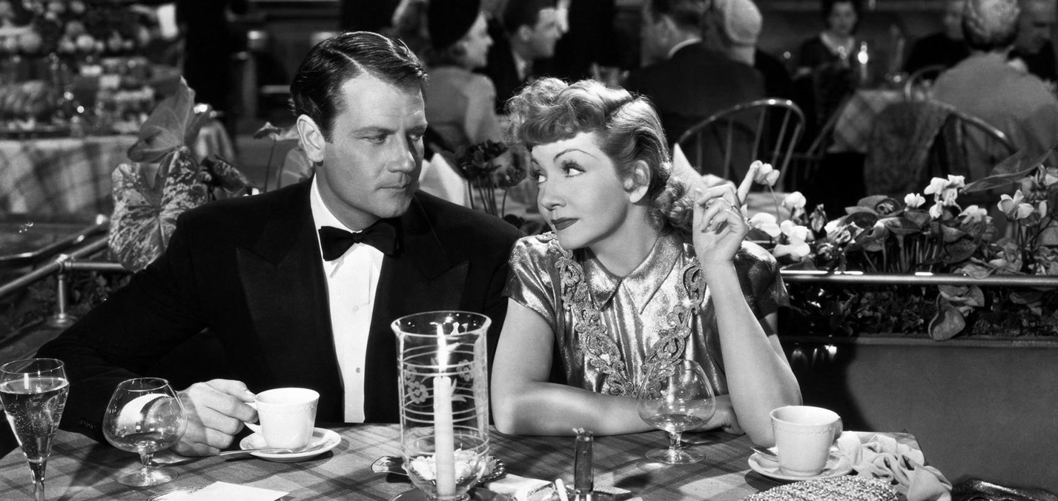 Claudette Colbert and Joel McCrea in The Palm Beach Story (1942)