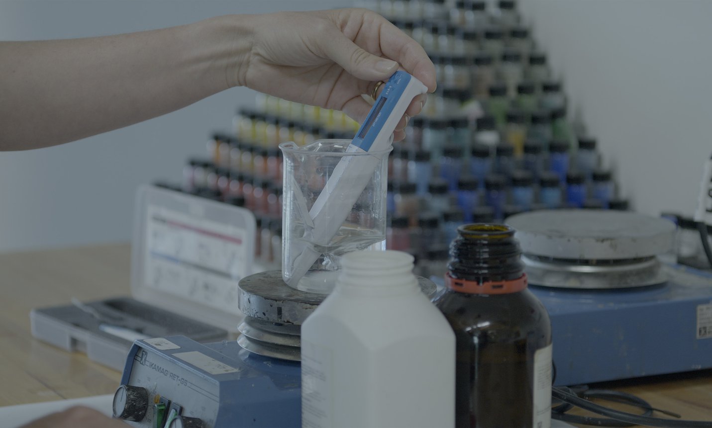 AGNSW painting conservation department, varnish solvent preparation - Darling Darling
