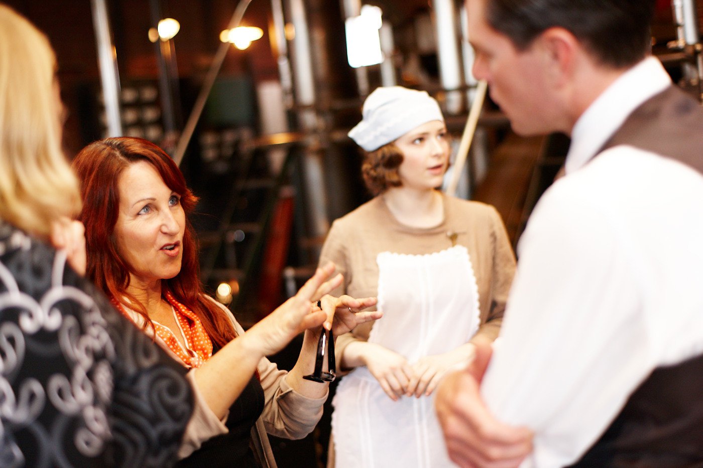 Deb Cox works with actors on set (Every Cloud Productions)