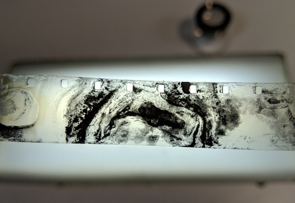 Deteriorated film reel