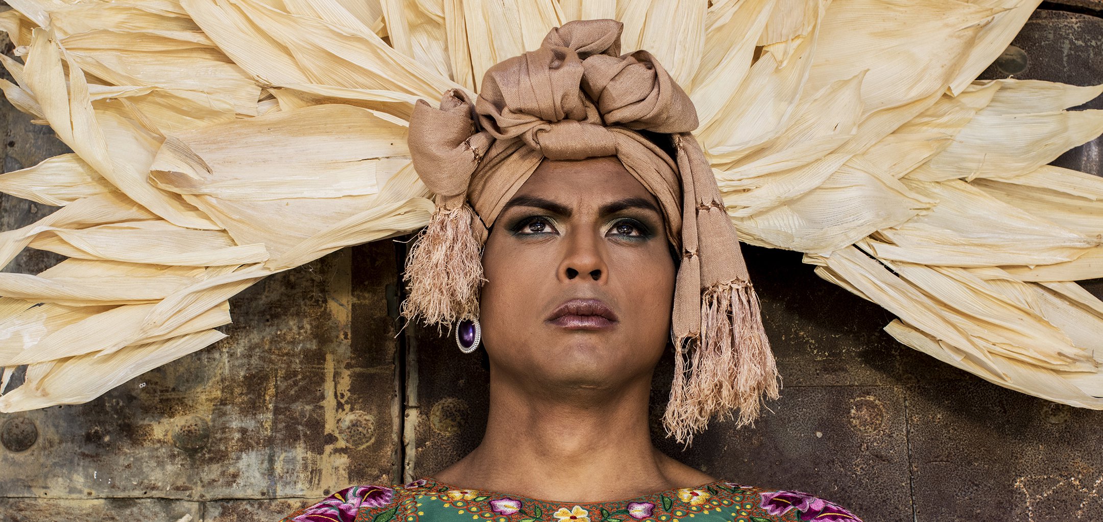 A member of the Muxes gender group in a still from 'Finlandia' (2021)