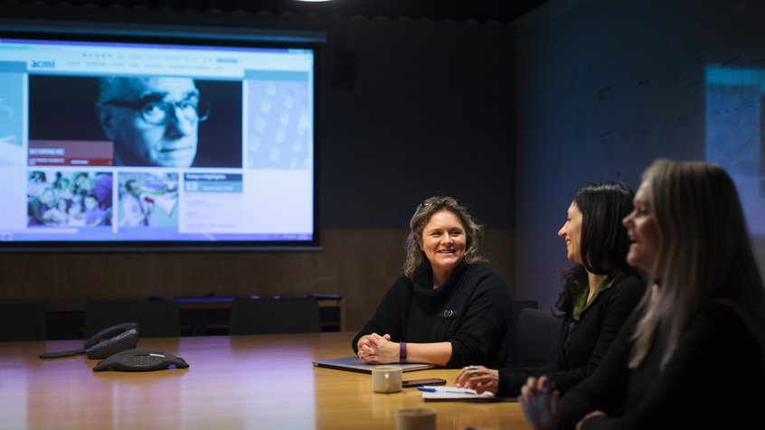 Female executives in the Thunderdome at ACMI X