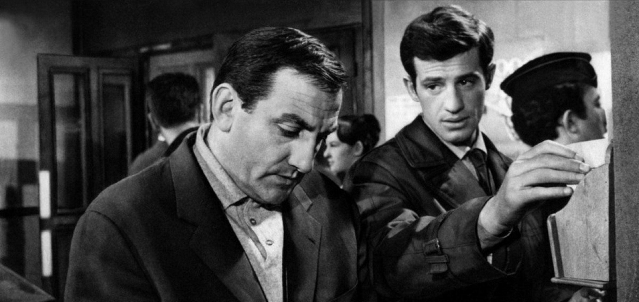 Jean-Paul Belmondo and Lino Ventura in Classe Tous Risques (1960)