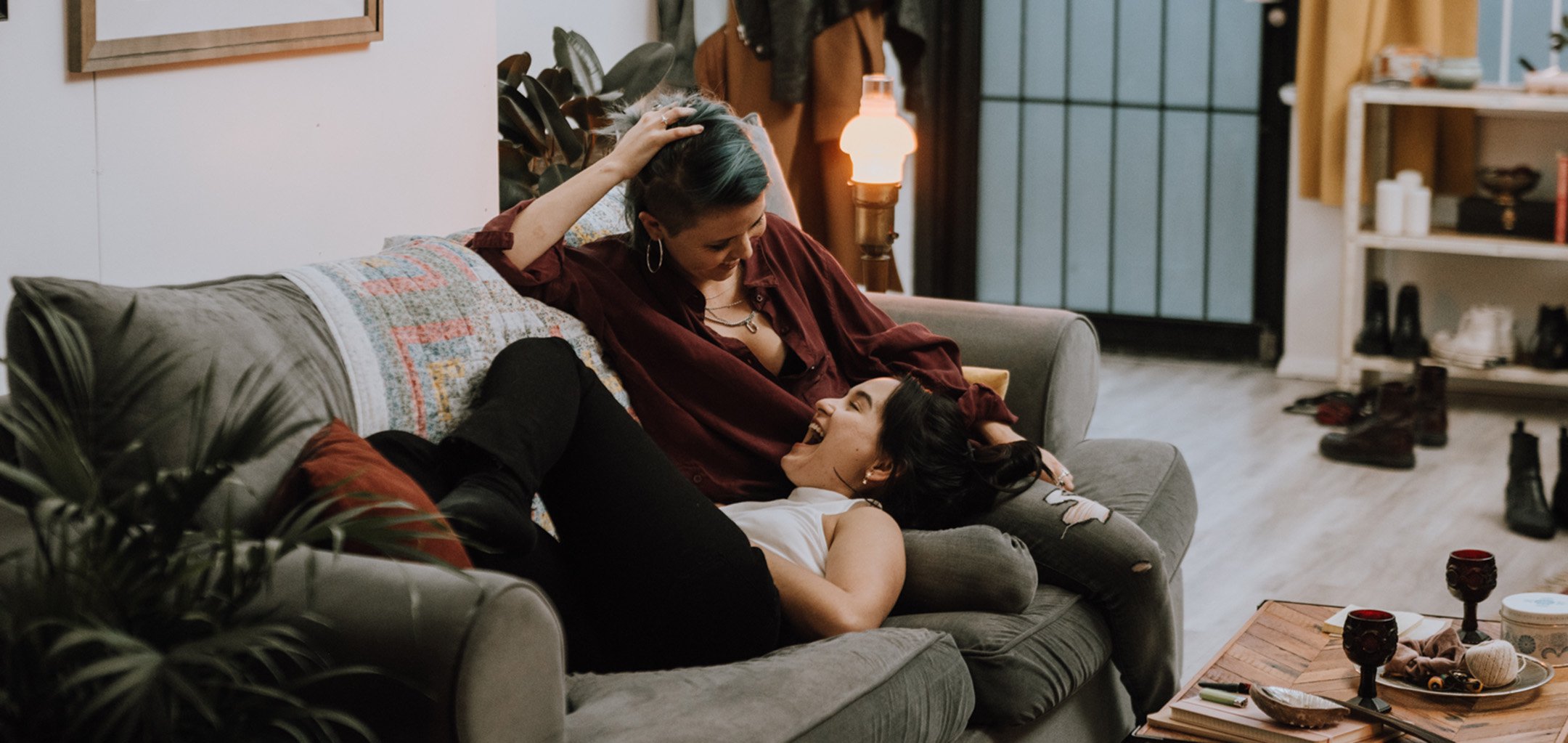 Kaitlyn Yott and Mary Galloway in a still from 'Querencia' (2021)