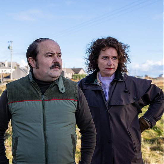 Kenneth Collard and Sidse Babett Knudsen in 'Limbo' (2020)