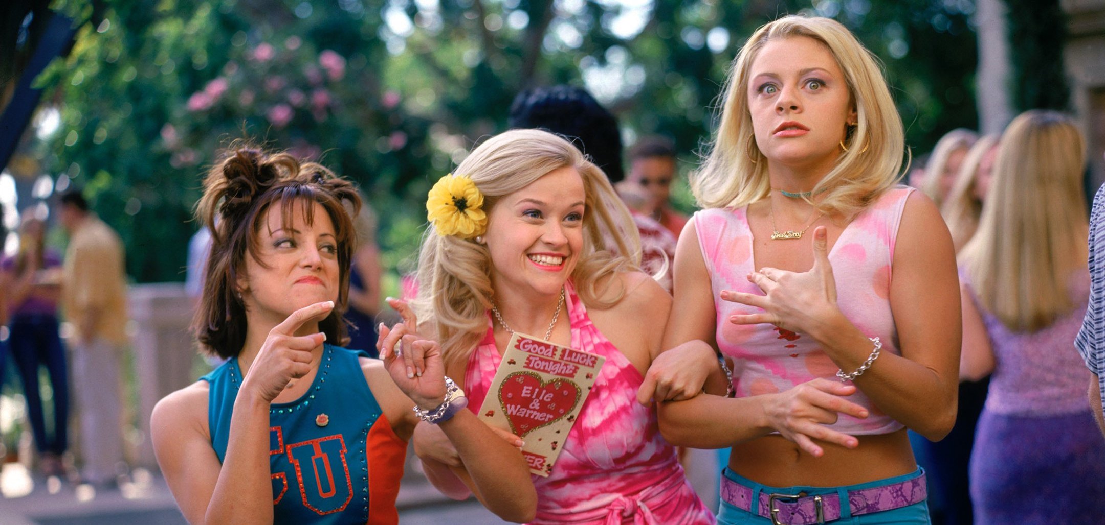 Alanna Ubach, Reece Witherspoon and Jessica Cauffiel in a still from Legally Blonde (2001)
