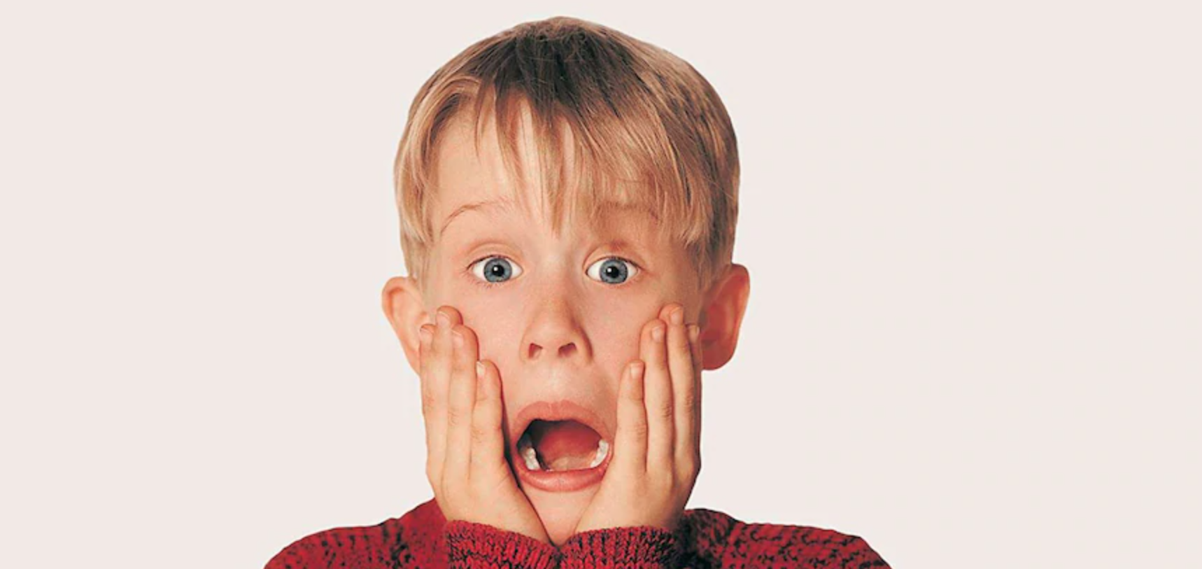 Macauly Caulkin as Kevin McAllister in Home Alone