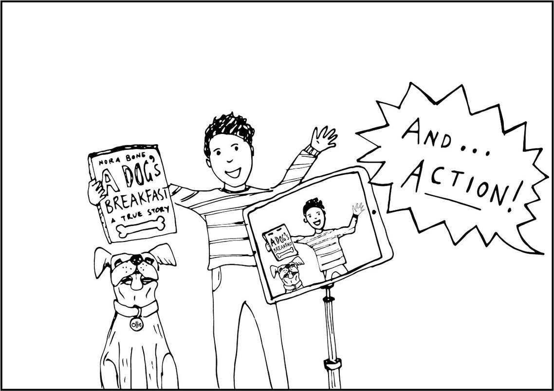 Make a book trailer hero