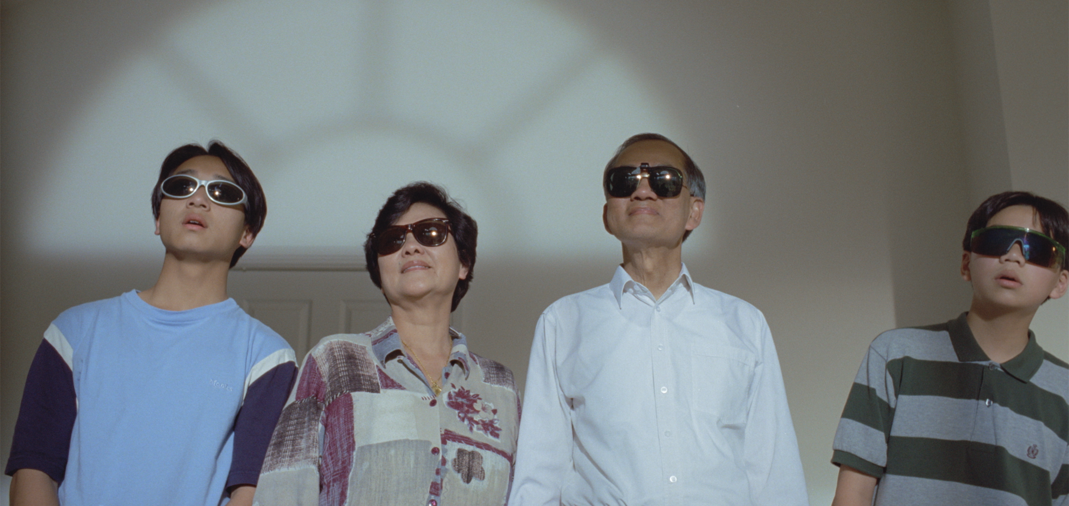 The cast of Floating Life in sunglasses (1996) Courtesy: Felix Media and NFSA Restores