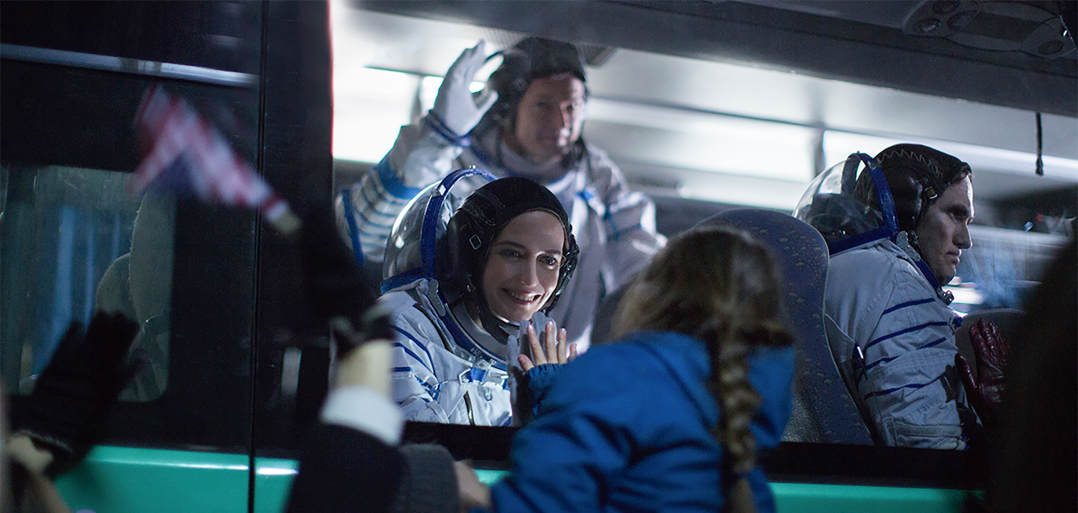 Eva Green as Sarah in her spacesuit in a still from 'Proxima' (2019)