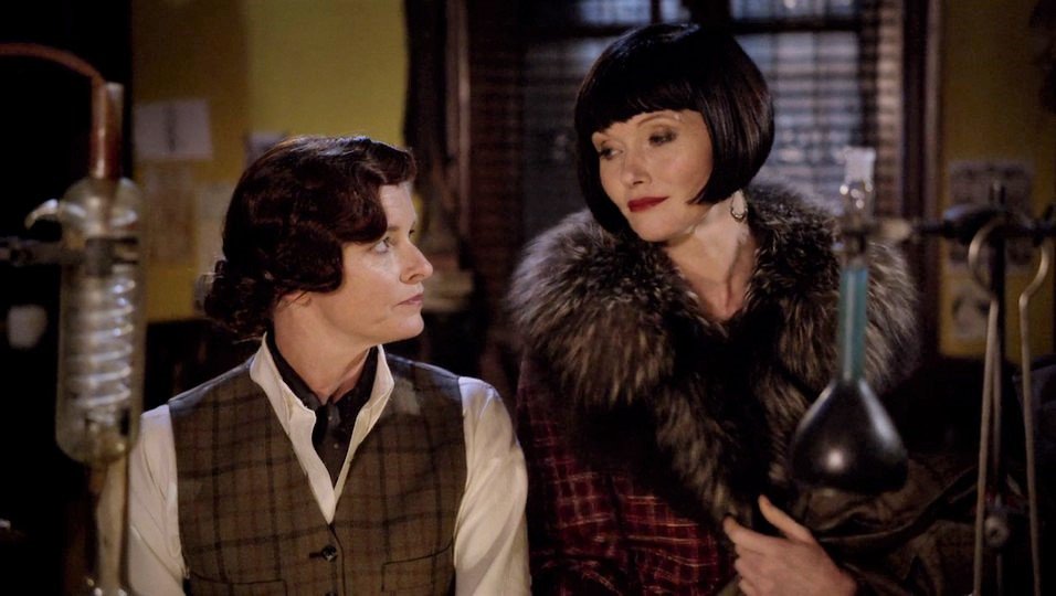 Tammy Macintosh and Essie Davis in Miss Fisher's Murder Mysteries (2012)