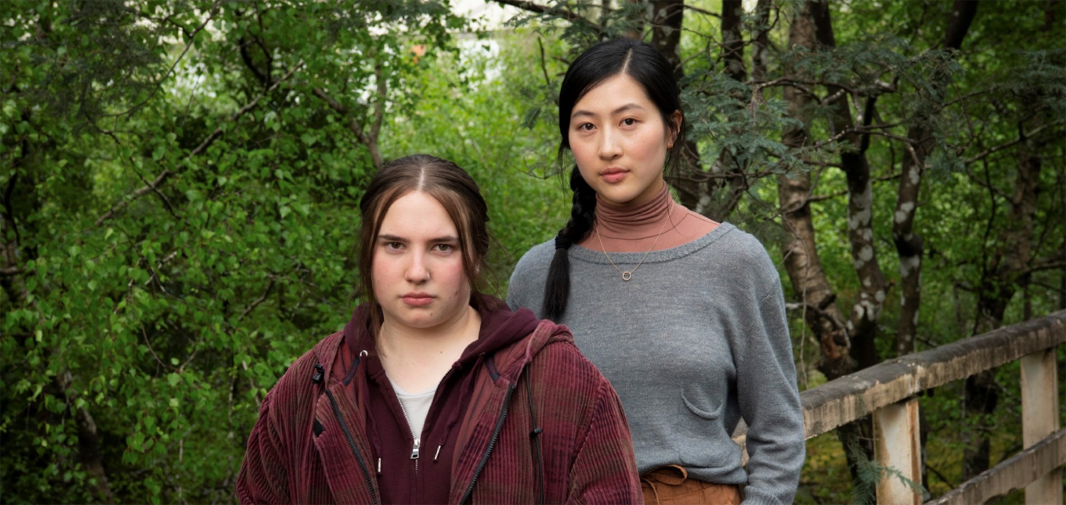 Tegan Stimson and Mabel Li in a publicity shot for 'The Tailings' (2021) SBS