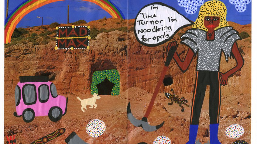 Tina Turner in Coober Pedy by Kaylene Whiskey