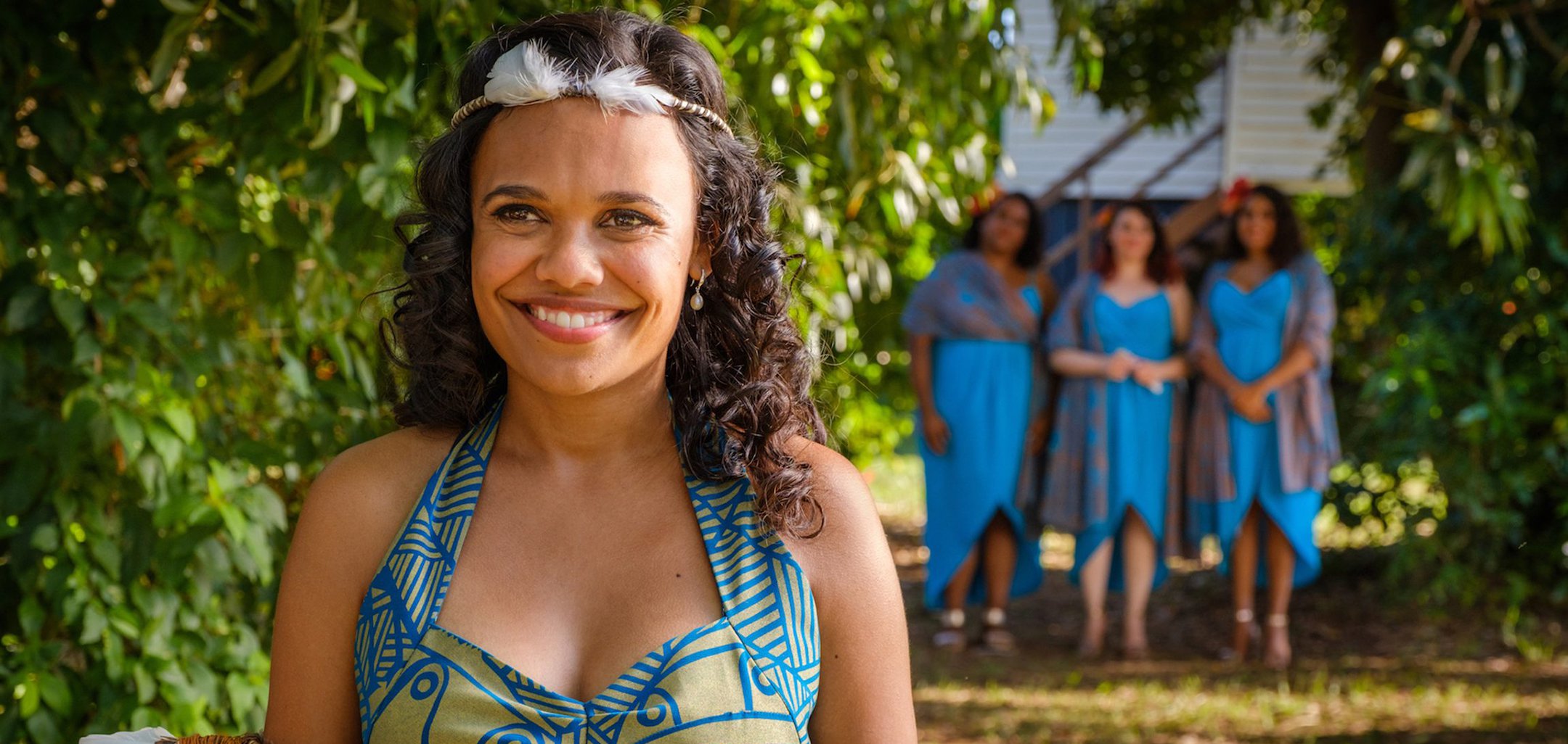 Miranda Tapsell in a still from Top End Wedding (2019)