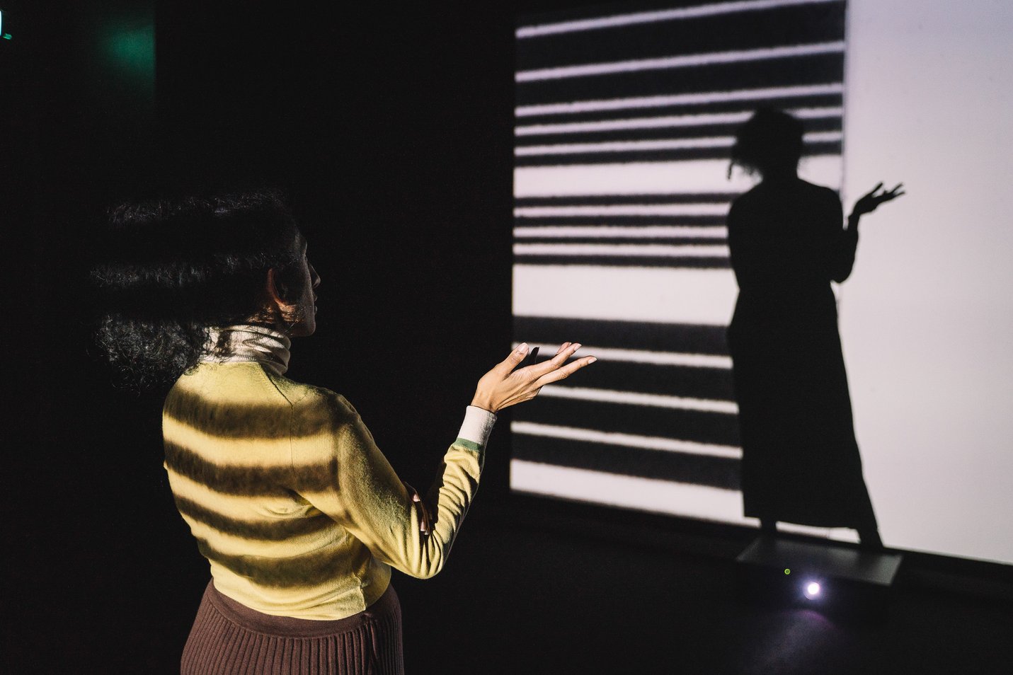 Light Music, 1975, Lis Rhodes, ACMI. Photo: Phoebe Powell.