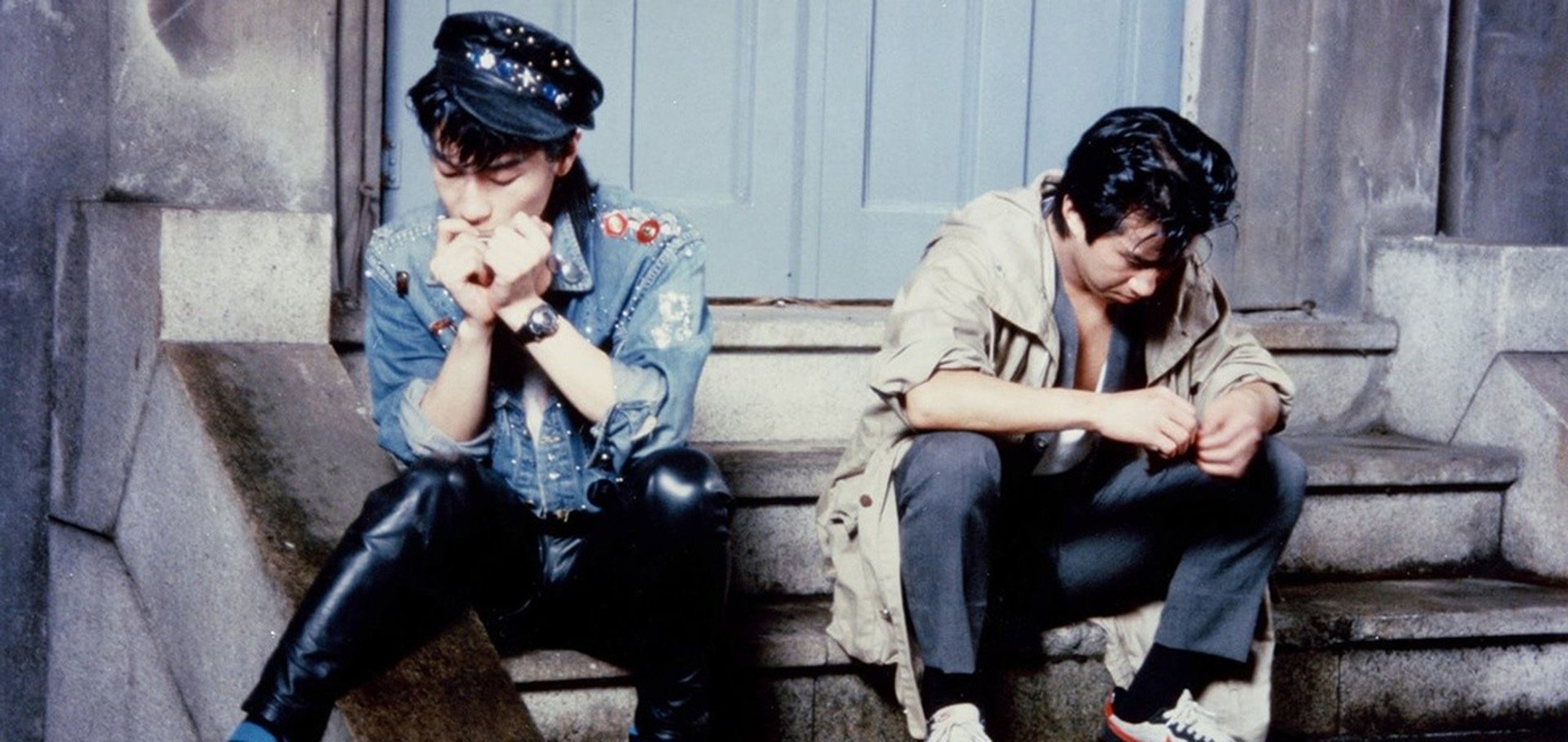 Wataru Takagi and Shingo Kubota in The Legend of the Stardust Brothers (1985)