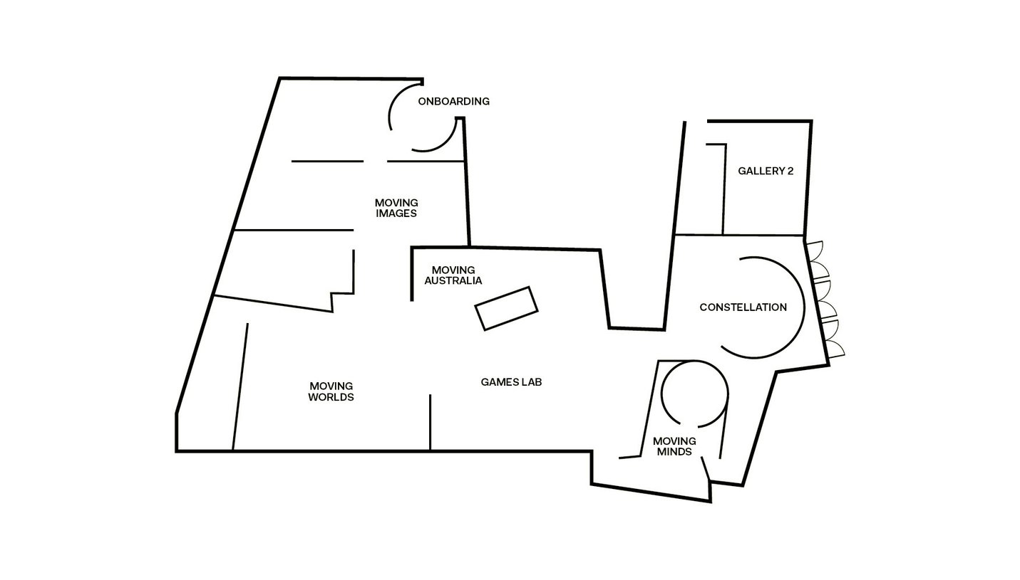 The Story of the Moving Image floorplan - ACMI