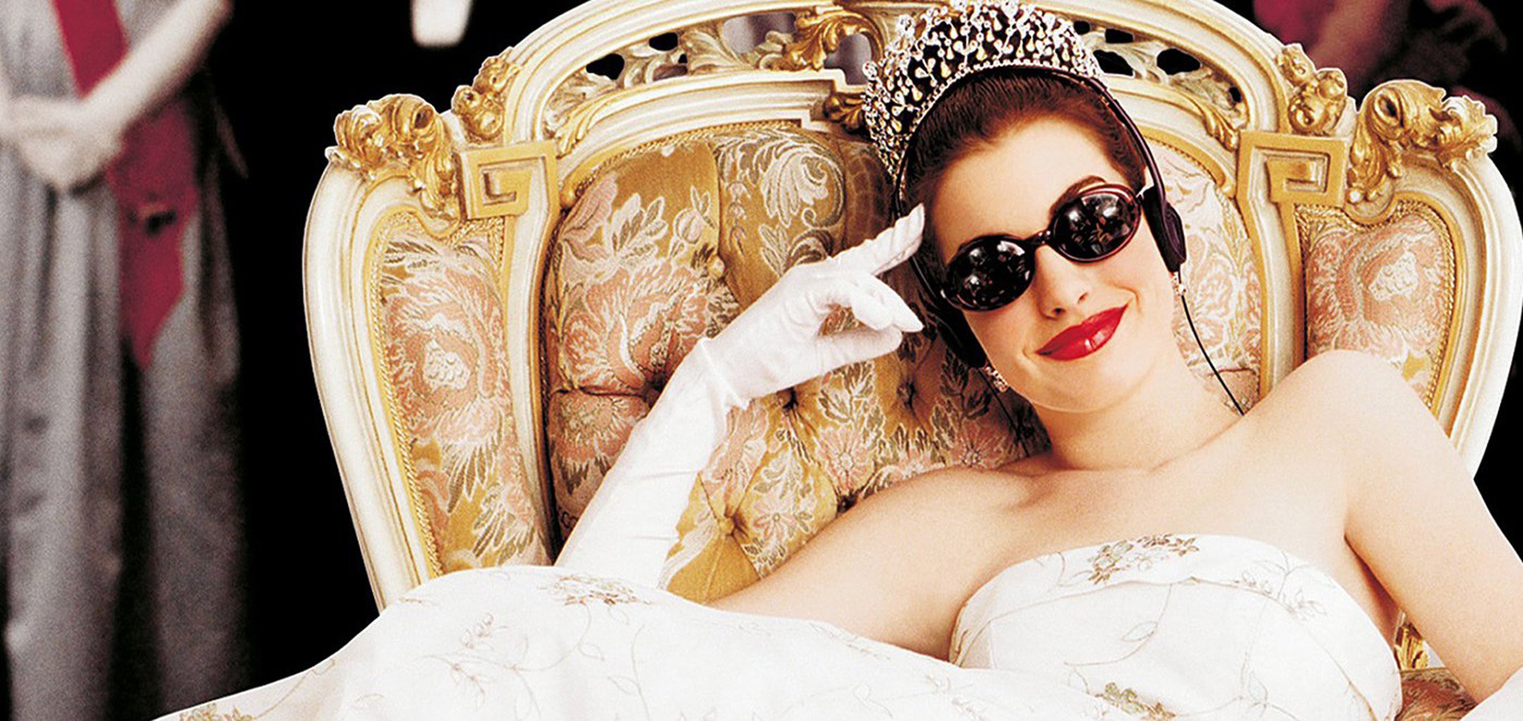 A promotional shot of Anne Hathaway in sunglasses in The Princess Diaries (2001)