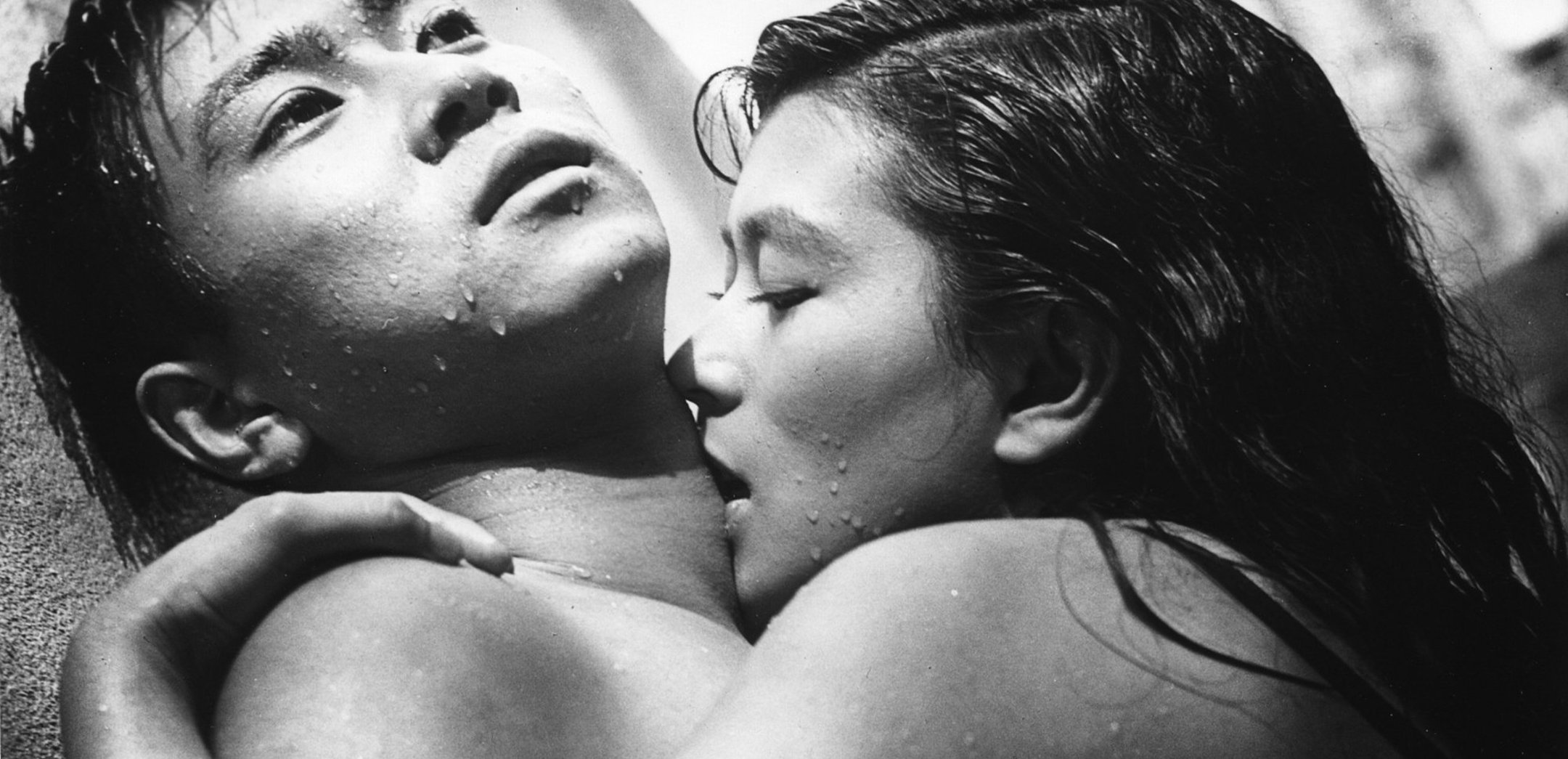 Masahiko Tsugawa and Mie Kitahara in Crazed Fruit (1956) Nikkatsu