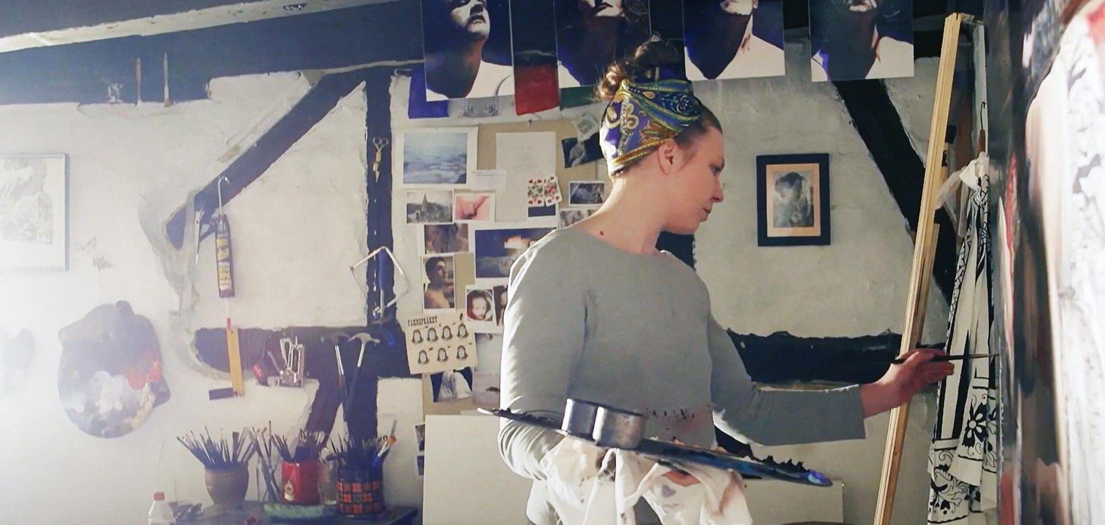 the painter and the thief - painting