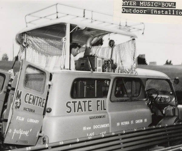 State film centre library bus oblique
