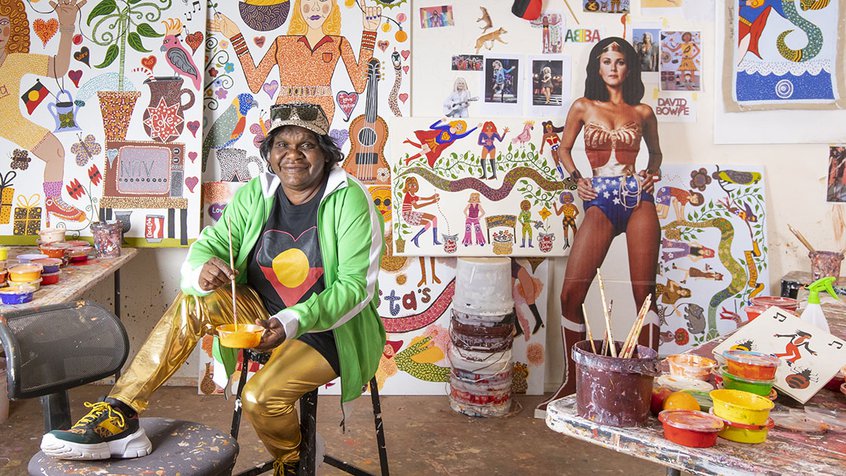 Yankunytjatjara artist Kaylene Whiskey awarded Melbourne Art Foundation 2022 Commission, in partnership with ACMI