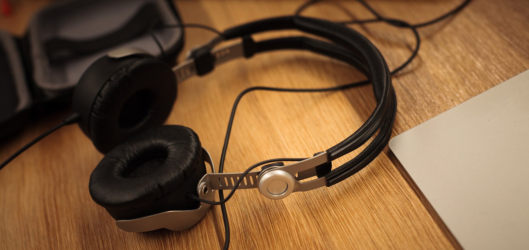 Headphones on desk at ACMI X