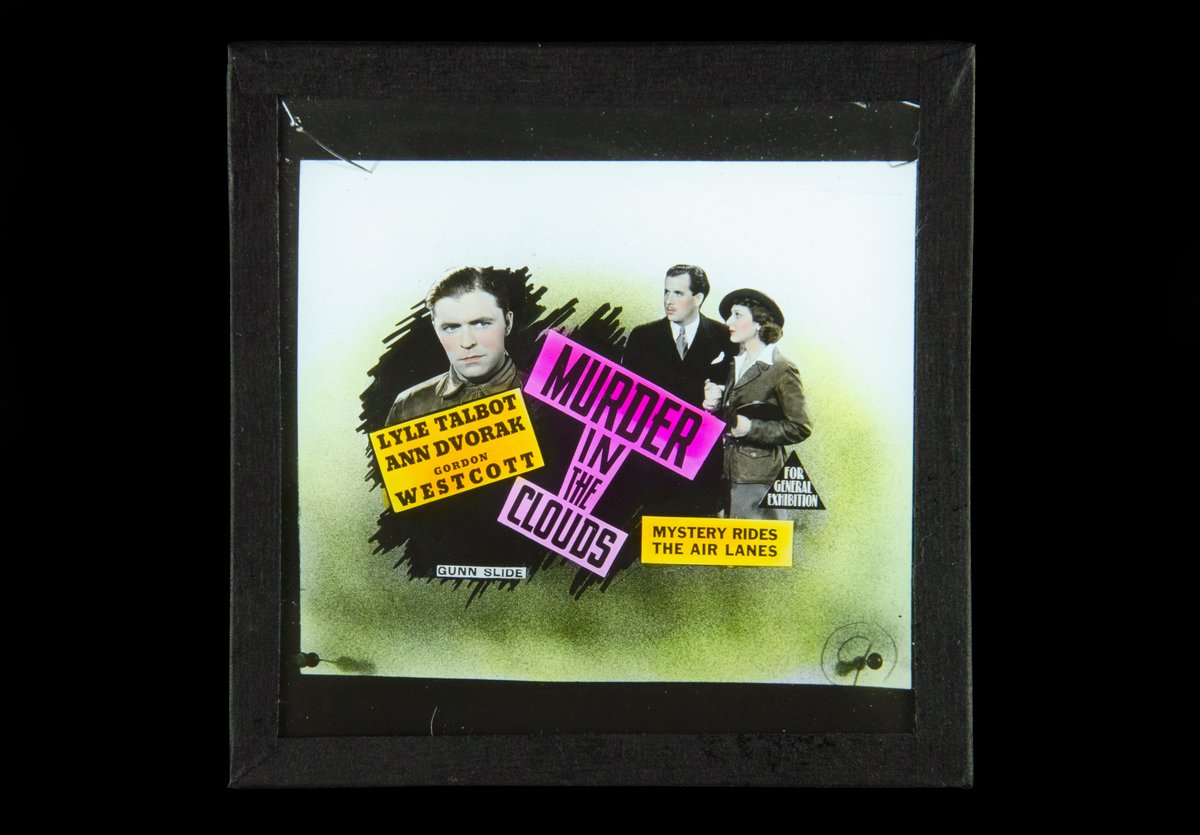 Murder in the Clouds cinema slide | Warner Bros Pictures | 1934 | ACMI