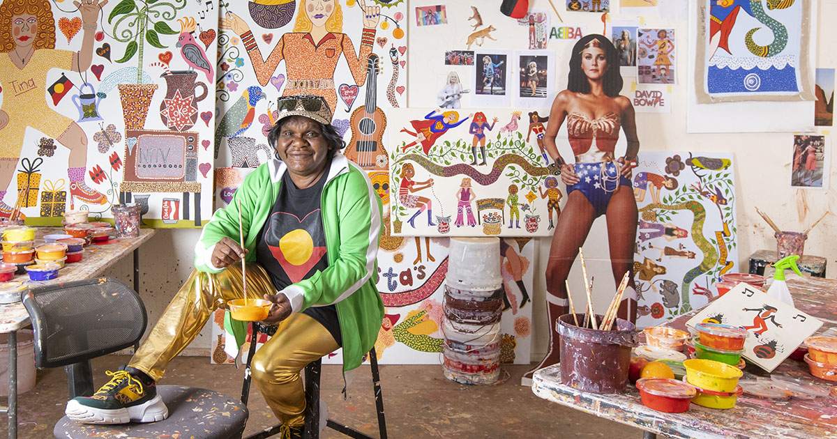 Yankunytjatjara artist Kaylene Whiskey awarded Melbourne Art Foundation